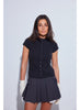 Colorush Avoriaz Fitted Button Cardigan in Graphite