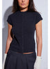 Colorush Avoriaz Fitted Button Cardigan in Graphite